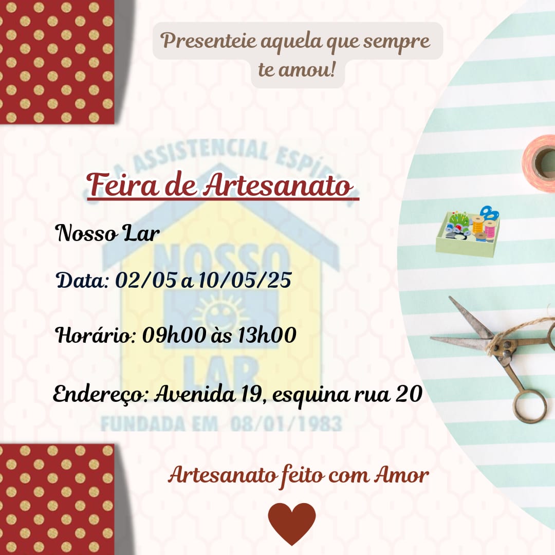 🎨 Últimos Dias da Feira de Artesanato! 🧵