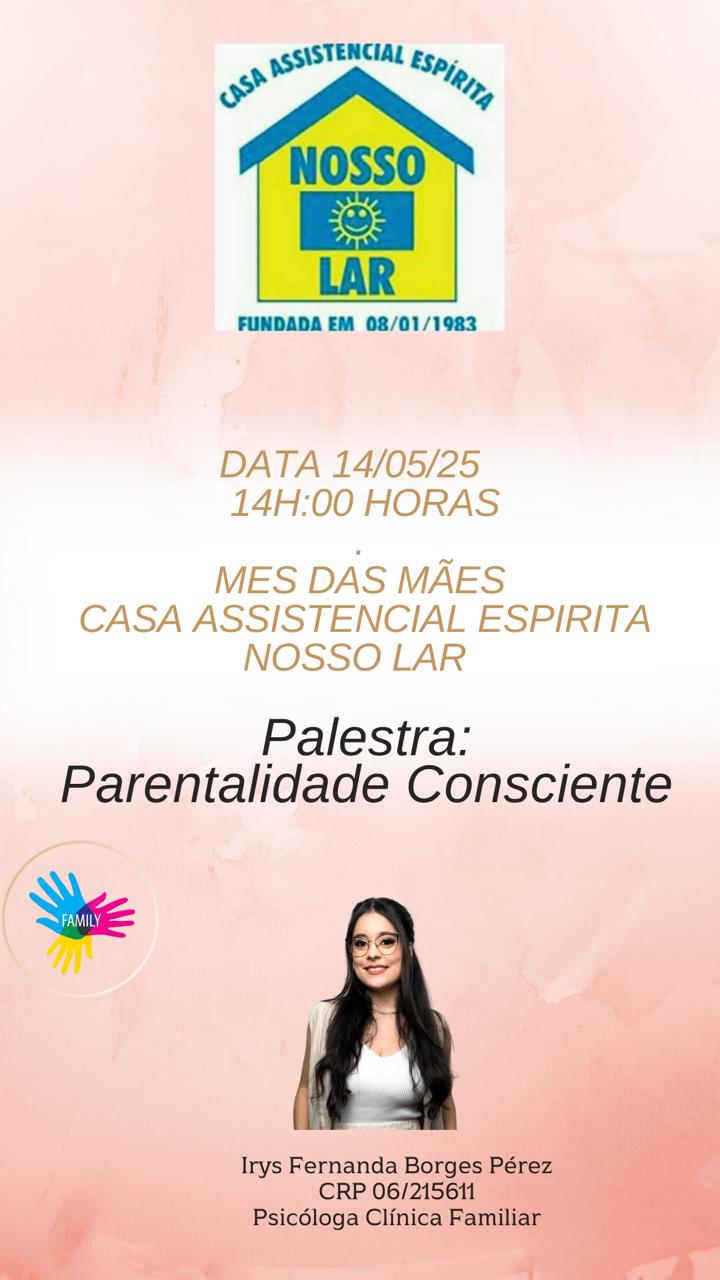 🌸 Palestra Especial – Parentalidade Consciente 🌸