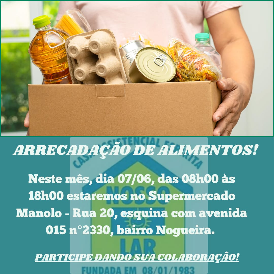 📦 Arrecadação de Alimentos – Participe!