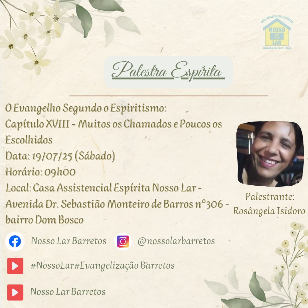 🌟 Palestra Espírita: O Evangelho Segundo o Espiritismo