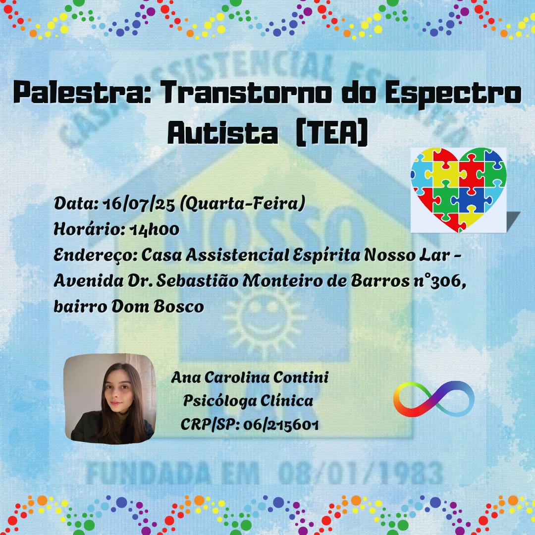 🧩 Palestra: Transtorno do Espectro Autista (TEA)