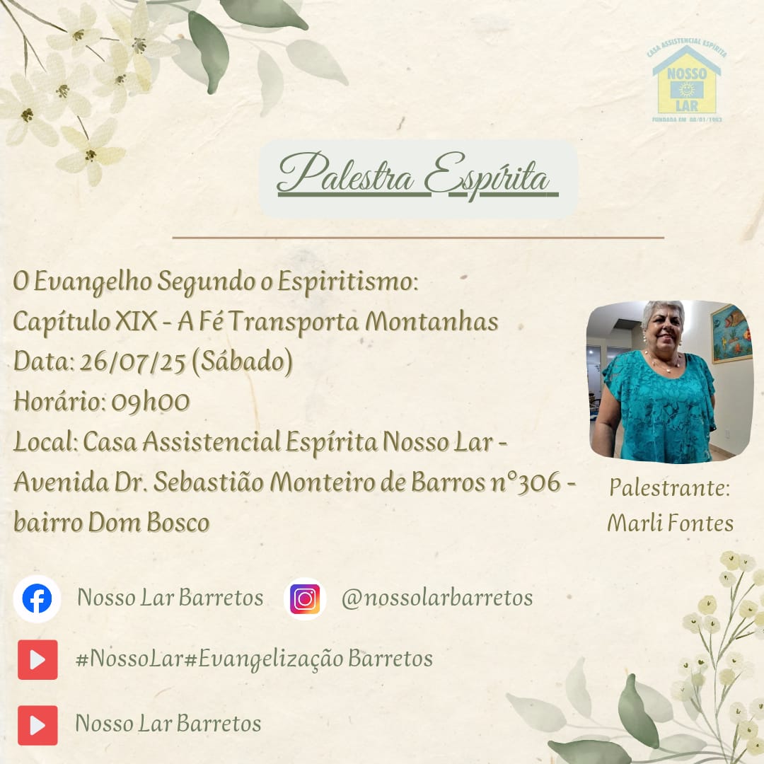 🌟 Palestra Espírita: O Evangelho Segundo o Espiritismo