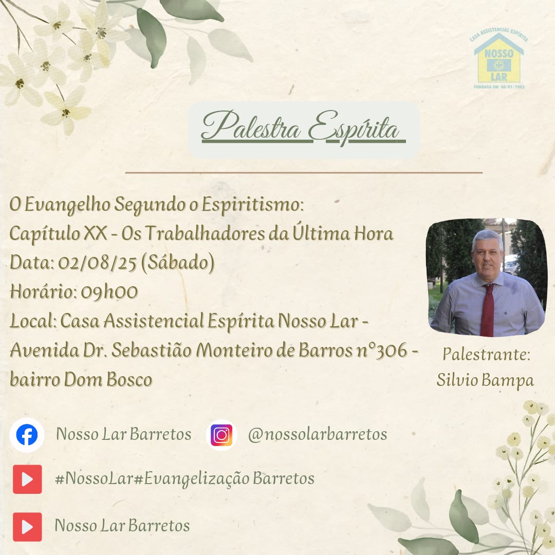 🌟 Palestra Espírita: O Evangelho Segundo o Espiritismo