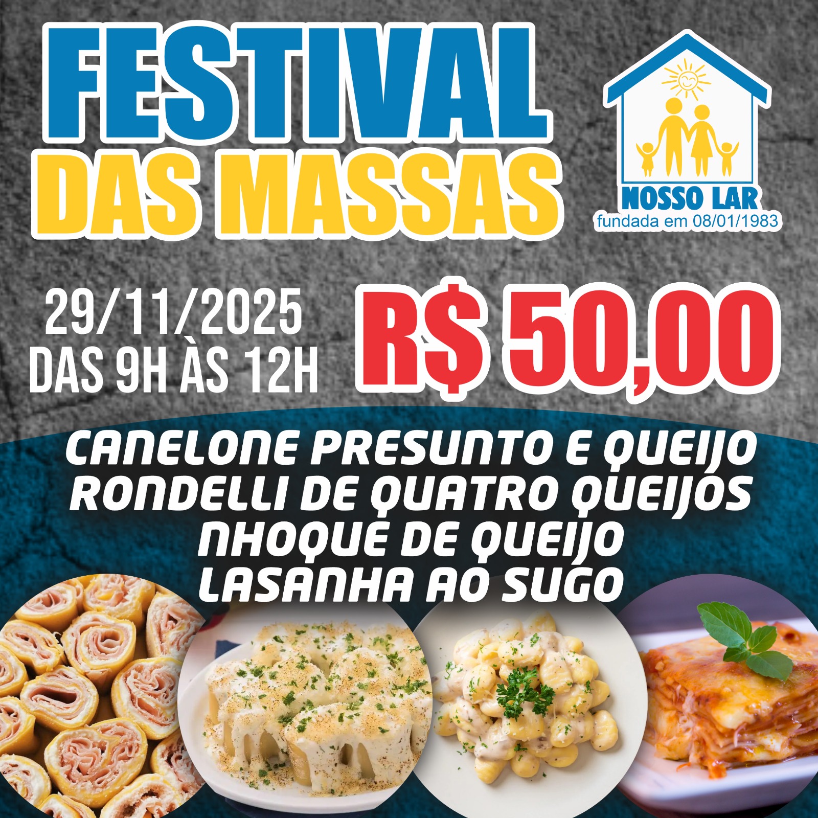🍝 Festival das Massas – Venha Saborear!